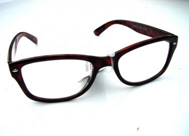 WAYFARER LOOK READING GLASSES TORTOISESHELL +3.0 RETRO STYLE R4007