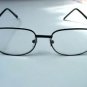 BLACK METAL FRAME READING GLASSES UNISEX  + 2.75 L923