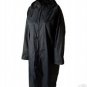 SUPER  QUALITY PU COATED NYLON RAINCOAT OR MAC BLACK