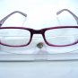 STYLISH BIFOCAL CLEAR READING GLASSES + 2.0 AMETHYST PURPLE R652