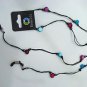 NEW GLASSES NECK CHAIN BEADED NECKLACE SAFETY CORD STRAP RASPBERRY TURQUOISE