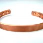 MAGNETIC SOLID COPPER THERAPY BRACELET BANGLE WITH PLAIN LINEAR DESIGN