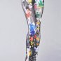 NEW PAINT SPLASH JEGGINGS FUNKY RETRO LEGGINGS TIGHTS FASHION UK 8 10 12