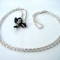 GLASSES NECK CHAIN BRIGHT SILVER COLOUR METAL LINKS LANYARD CORD 403AS