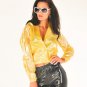 TOP QUALITY PVC BOMBER JACKET STYLE FESTIVAL RAINCOAT CLEAR YELLOW EXTRA LARGE