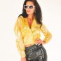NEW TOP QUALITY PVC BOMBER JACKET STYLE FESTIVAL RAINCOAT CLEAR YELLOW SMALL