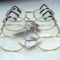 4 PAIRS OF READING GLASSES SILVER METAL FRAMES +3.0 M141