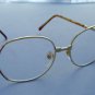4 PAIRS LARGE RETRO READING GLASSES GOLD METAL FRAME PINK TRIM +3.5 PREMIER L