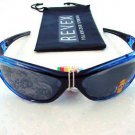 POLARIZED REVEX BLUE & BLACK SPORTY SUNGLASSES & POUCH P725