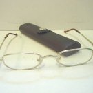 READING GLASSES SPRUNG ARM & BRONZE CASE   + 2.0  C7