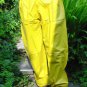PVC OVERTROUSERS WATERPROOF RAINWEAR YELLOW MEDIUM UNISEX DESIGN B5C