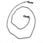 GLASSES NECK CHAIN GUNMETAL COLOUR METAL LINKS LANYARD CORD 403AS