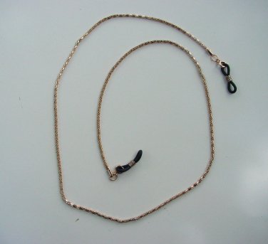 2 x GLASSES NECK CHAIN GOLD COLOUR METAL LINKS LANYARD CORD 403AS
