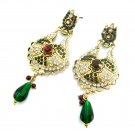 Gothic Style Womens Yellow Gold Filled Five-pointed Drop Earrings