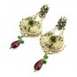 Gothic Style Womens Multi Gold Filled Five-pointed Drop Earrings