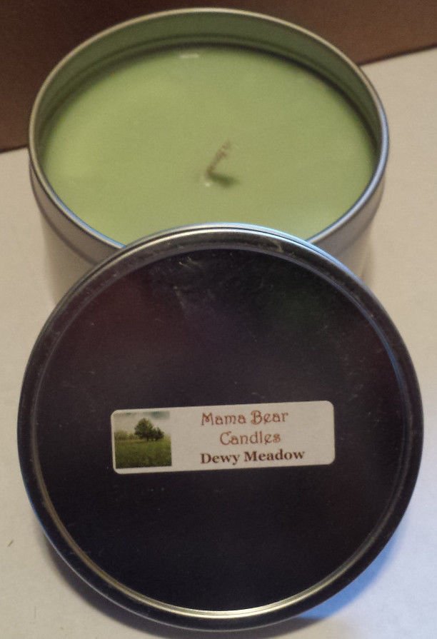 Dewy Meadow Soy Candle in 8oz Tin with Lid