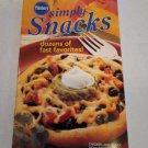 Pillsbury Simply Snacks Recipe Cookbook Booklet 2007