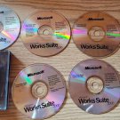 Microsoft Works Suite 2000 7 CD Set with Key in Case - Excellent Condition