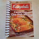 COOKBOOK CAMPBELLS  CASSEROLES, ONE DISH MEALS AND MORE Recipe Cookbook