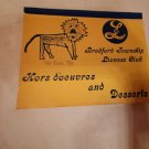Hors Doeuvres and Desserts Recipe Cookbook by Bradford Township Lioness Club