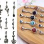 Cheer Gym Football Music Tennis Sports Stainless Steel Belly Navel Ring Jewelry