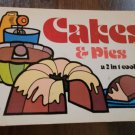 1978 Cakes and Pies Cookbook a 2 in 1 Cookbook by Arlene Mueller