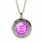 Purple World's Best Mom Cabochon LOCKET Pendant Silver Chain Necklace #103