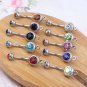 Snowman Shamrock Star Key Lock Boat Stainless Steel Belly Navel Ring Jewelry USA