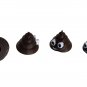 4pc Set Poop Turd Poo Valve Stem Cap Covers Unique Stylish 3D Printed Gift
