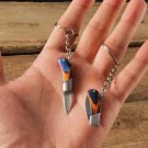 Portable Mini 3" Pocket Knife Keychain Wood Handle Camping Letter Opener