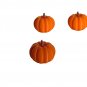 4pc Set Orange Pumpkin Valve Stem Cap Covers Unique Stylish 3D Printed Gift