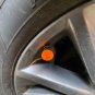 4pc Set Orange Pumpkin Valve Stem Cap Covers Unique Stylish 3D Printed Gift