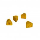 4pc Set Yellow Cheese Slice Valve Stem Cap Covers Unique Stylish 3D Printed Gift