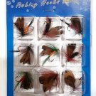 12pc Fly Fishing Insect Bait Lure Flies Feather Hook Jig Bass Trout 12pc Fly Fishing Insect Bait Lure Flies Feather Hook Jig Bass Trout