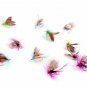 12pc Fly Fishing Insect Bait Lure Flies Feather Hook Jig Bass Trout