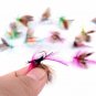 12pc Fly Fishing Insect Bait Lure Flies Feather Hook Jig Bass Trout