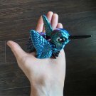 Flexi Articulated Hummingbird Sensory Fidget Toy 3D Printed 4.5" Multi Color #5 Flexi Articulated Hummingbird Sensory Fidget Toy 3D Printed 4.5" Multi Color #5