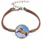 Variety Horse Fashion Bracelet Jewelry White Black Brown Leather USA Shipper Variety Horse Fashion Bracelet Jewelry White Black Brown Leather USA Shipper