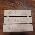 Engraved Live Laugh Love Wood Wall Decor Hanging Plaque Flower Butterfly Rustic Engraved Live Laugh Love Wood Wall Decor Hanging Plaque Flower Butterfly Rustic