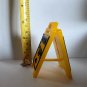 Caution Cat Vomit Sign 3" Tall 3D Printed Yellow Black Funny Humor Gift Prank