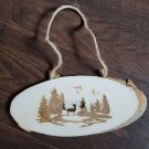 Laser Engraved Deer Goose Forest Scene Wood Wall Decor Hanging Plaque Rustic Laser Engraved Deer Goose Forest Scene Wood Wall Decor Hanging Plaque Rustic