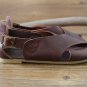 Genuine Leather pure handmade Fish mouth shoes For Women's