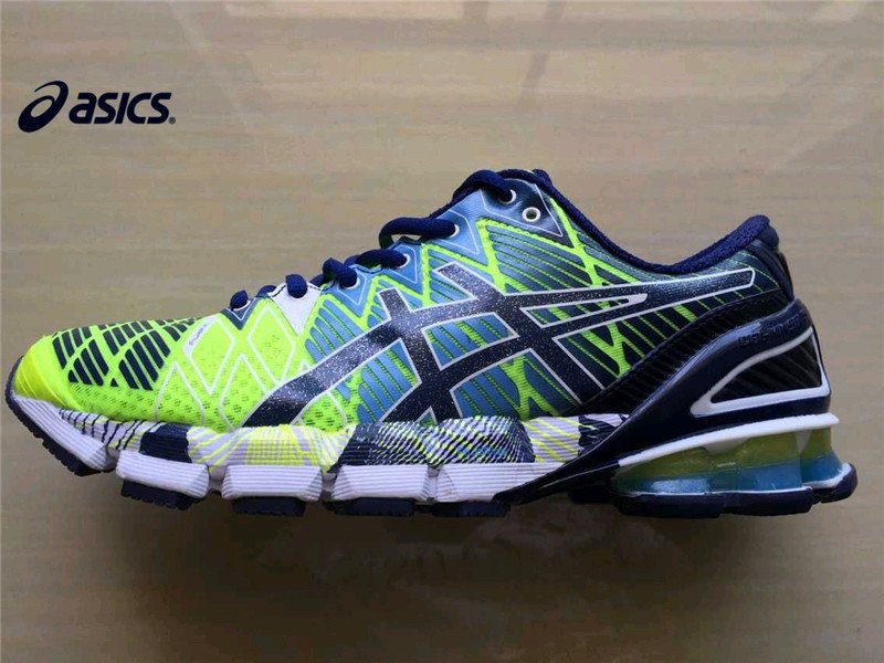 ASICS Men's GEL-Kinsei 5 Running Shoe Flash Yellow/Blue Depths/White  US Size 9.5