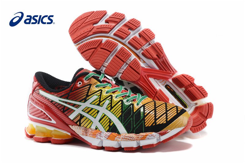 ASICS Men's GEL-Kinsei 5 Running Shoe Black/White/Red  US Size 8.5