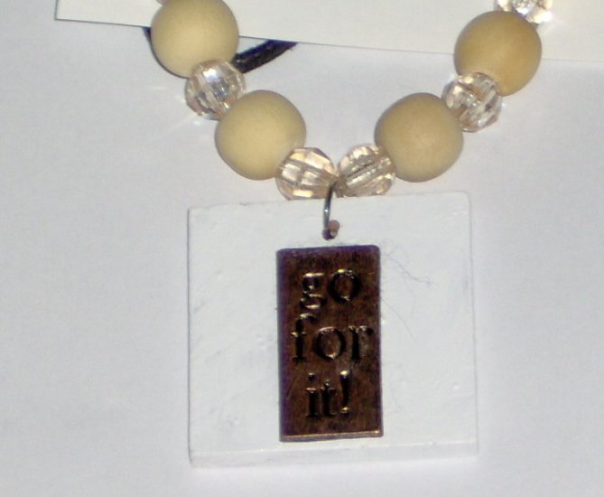 One of a kind necklace Go For It costume jewelry