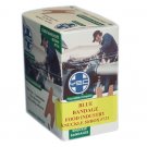 Adhering Bandage Blue Metal Detectable Fabric Knuckle 50 Per Box