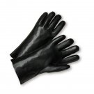West Chester 1027 Standard Smooth Grip PVC Interlock Black Gloves 12""