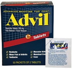 Advil Ibuprofen 50 Packet 2 Tablets Headache Relief