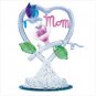 Glass Hummingbird "MOM" Heart - #30254