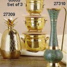 Set of 2 Brass Planters - #05853